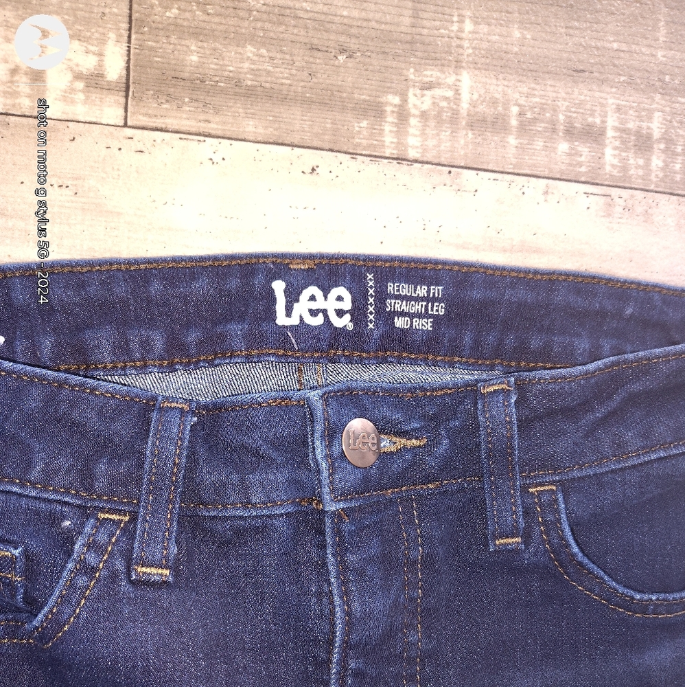 Lee Women's Dark Blue Straight Leg Jeans